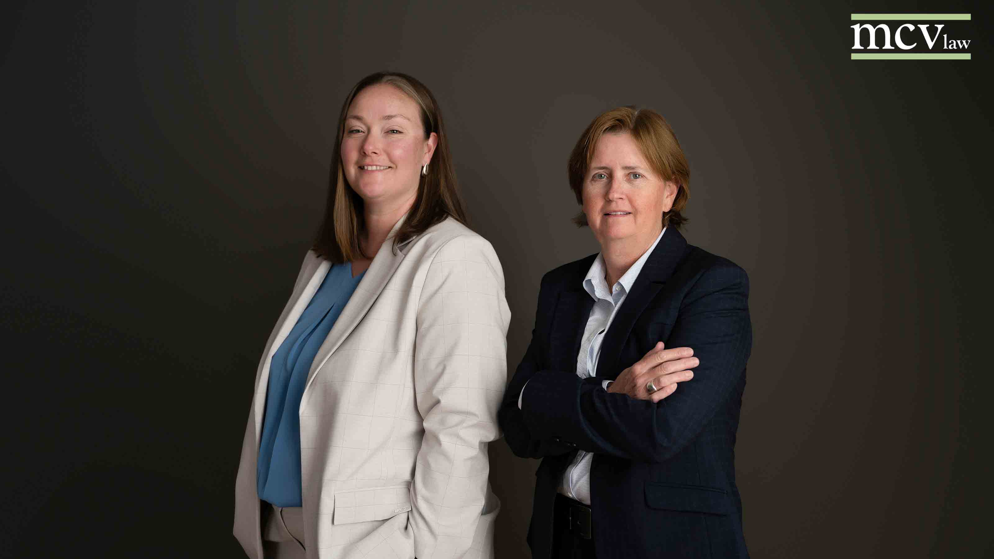 social security disability lawyers kimberly slimbaugh and karen mentor lowe with mcv law logo