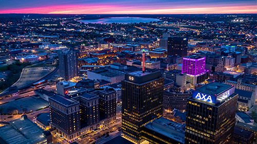 sunset of the city of syracuse from mcvlaw
