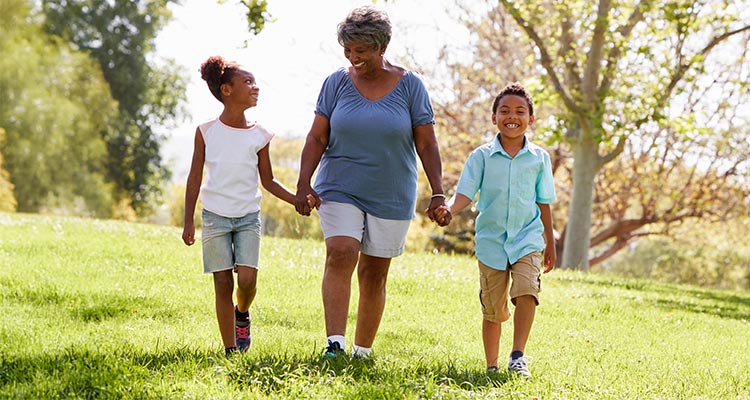 estate lawyers near syracuse ny grandma and kids walking together outside