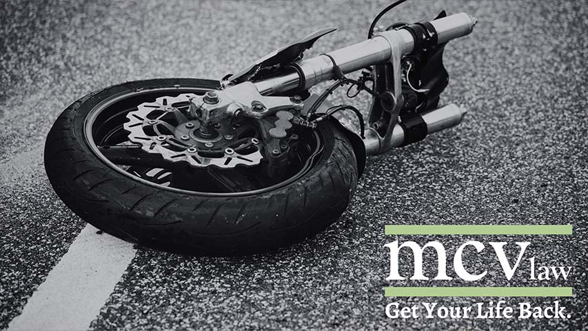 motorcycle accident lawyers in syracuse ny from mcv law image of broken motorcycle