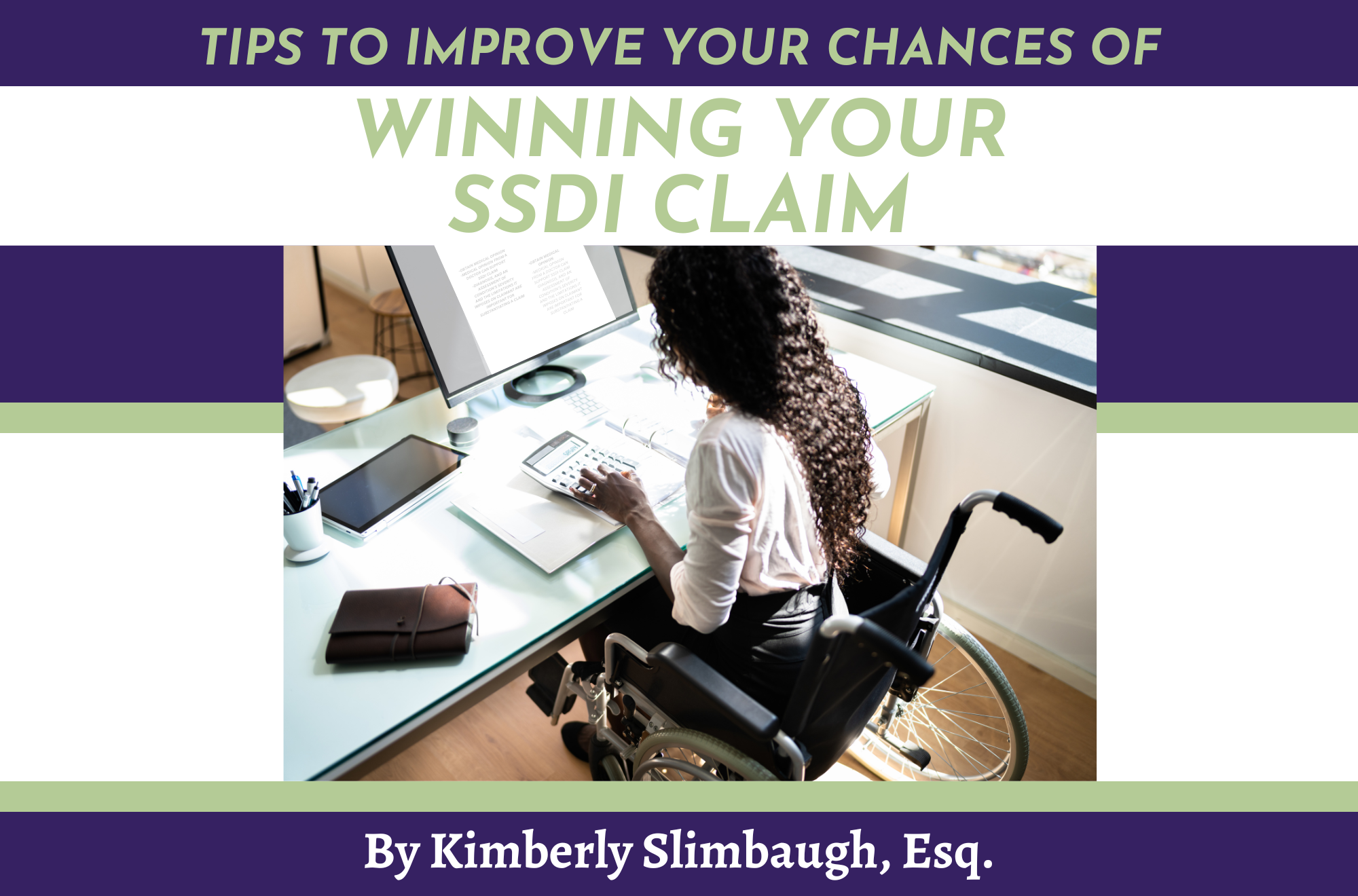 Tips to improve your chances of winning your ssdi claim ebook by kimberly slimbaugh, esq, mcv law syracuse, ny