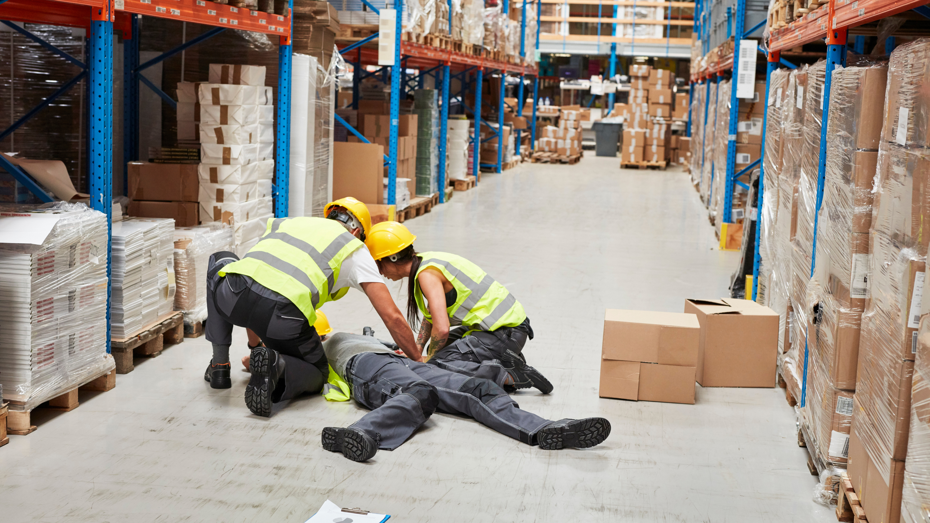warehouse worker injury accident